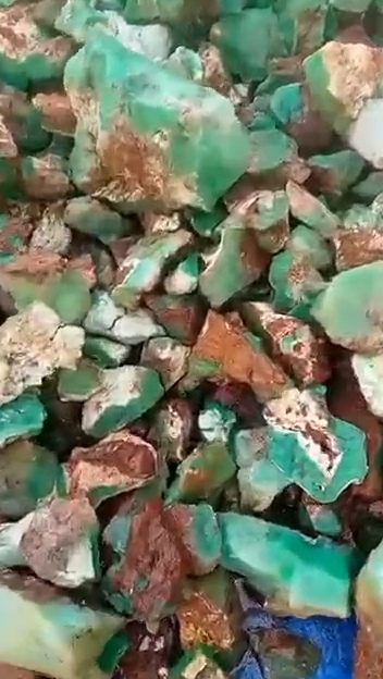 Natural Green Ethiopian Chrysoprase Rough
